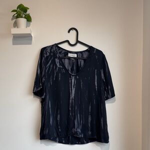Velvet Women's Dark Tie-Dye Blouse